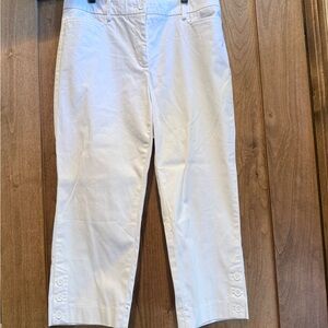 Talbots White Cropped Pants